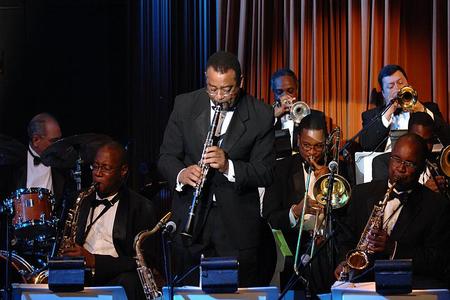 The orchestra in action. 