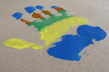 A handprint.