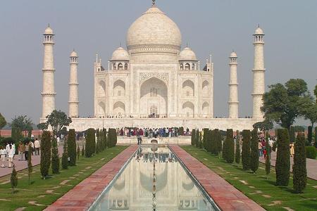The Taj Mahal in Agra, India. 