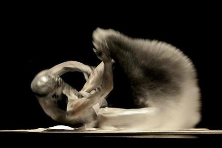 Ko Murobushi performing a Butoh dance