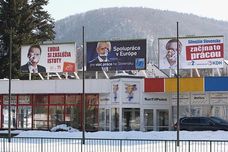 Posters went up before the official campaign began