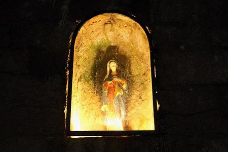 A mine shaft saint in Banská Štiavnica.
