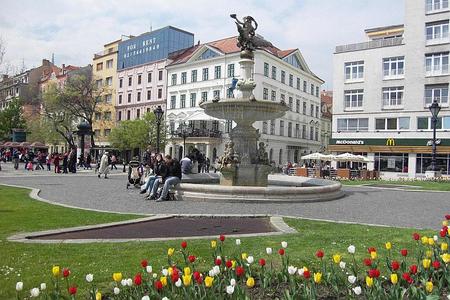 Hviezdoslavovo Square is one of Bratislava’s must-see places. 