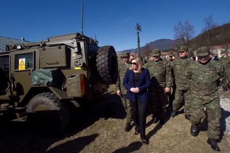 PM Radičová is also acting defence minister. 