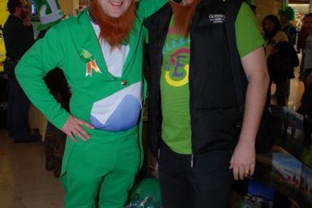 Tall leprechauns. 