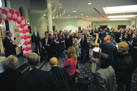 The Election Night 2012 in Bratislava.