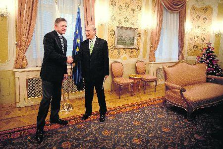Robert Fico and Angel Gurría