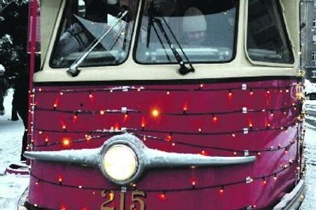 Bratislava's Christmas tram.