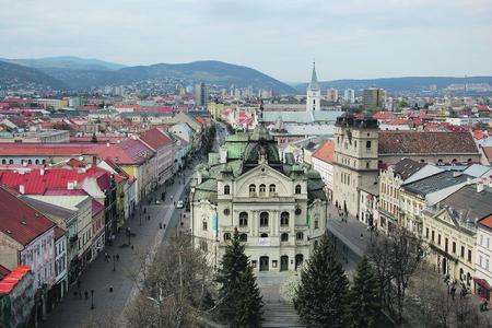 The Košice State Theatre in Hlavná, Košice's main central thoroughfare.