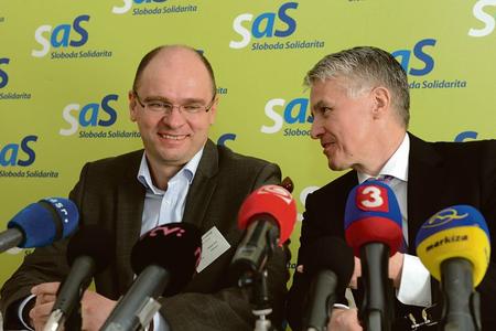 Richard Sulík (l) and Jozef Kollár
