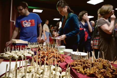 People got to taste various foods during the festival.