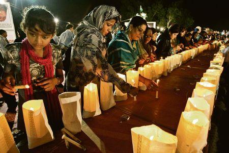 Pakistanis remember the victims of the attack.
