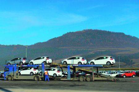 More cars roll off the lines in Slovakia.