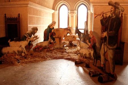 nativity scene at the Bojnice Castle