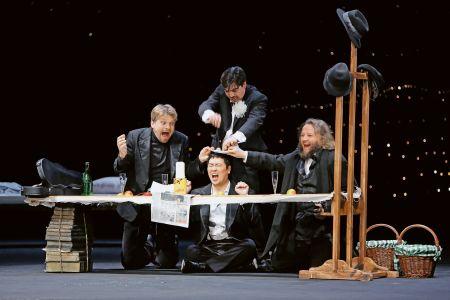 A scene from the new Bohéme.