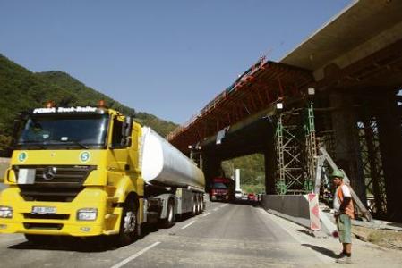 Intensive highway construction is underway in Slovakia.