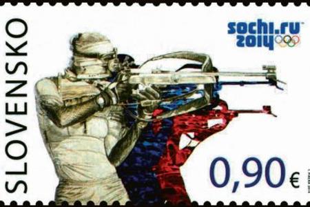 Slovak Olympic stamp.