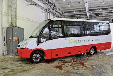 The electric bus in Bratislava.