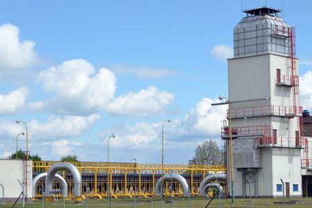 The natural gas compressor station in Veľké Kapušany. 