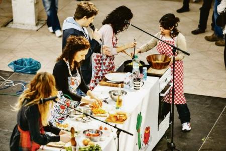 Exotic food was a big attraction.