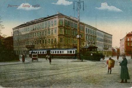 The Vienna tram as depicted in a historical postcard.