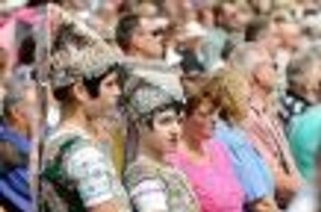 Crowds at the Nitra festivity. 