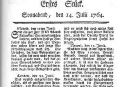 The first issue of Pressburger Zeitung