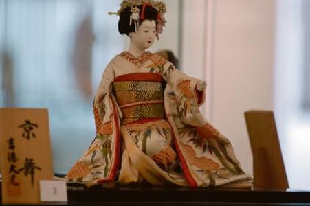 A geisha doll from the exhibition.