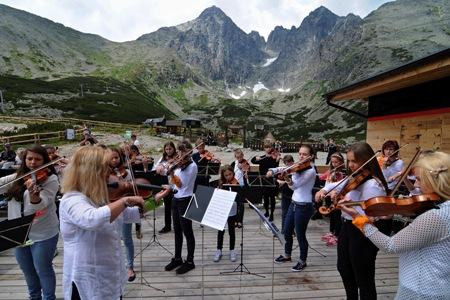 The violin cocnert at Skalnaté Pleso