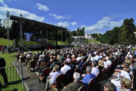 At least 10,000 guests were expected to attend the celebrations of the 70th anniversary of the SNP.