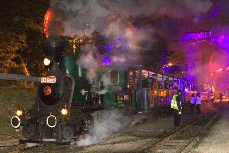 Night of Lights, steam engine.