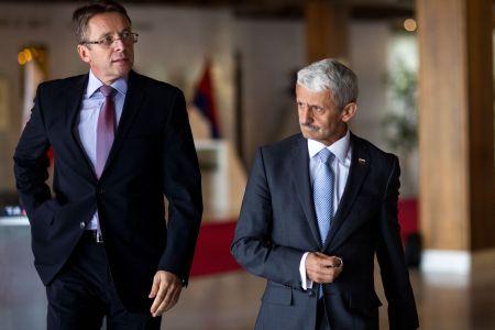 Ivan Mikloš (l) and Mikuláš Dzurinda (r) left SDKÚ.