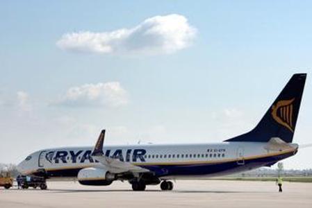 Ryanair plane, illustrative stock photo