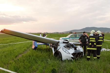 Flying car crashed at Nitra Airport, driver/pilot parachuted