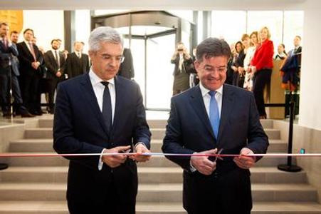 Ivan Korčok, Ambassador at the Permanent Representation of the Slovak Republic to the EU in Brussels (L) and Miroslav Lajčák, Foreign Affairs Minister.