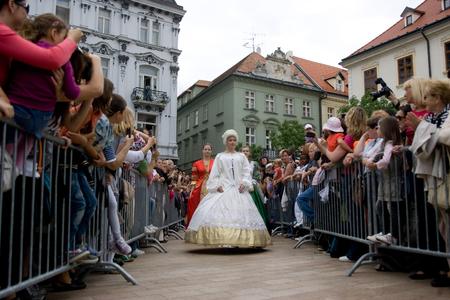 A scene from previous coronation ceremony re-enactment.