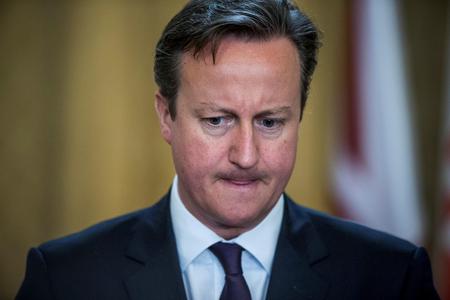 David Cameron during his visit in Bratislava.