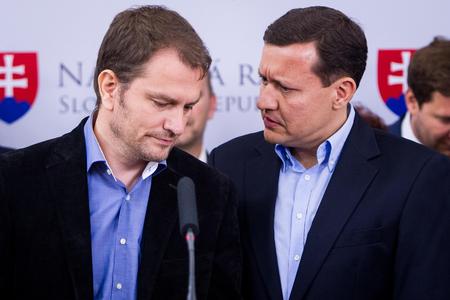 Igor Matovič (l) and Daniel Lipšic (r)