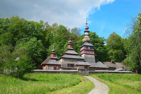 Wooden churches have made it to the UNESCO World Heritage List. This one, from the village of Mikulášová, is now located in the Bardejovské Kúpele open-air museum.
