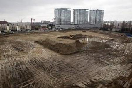 The place, where the new stadium should stand.