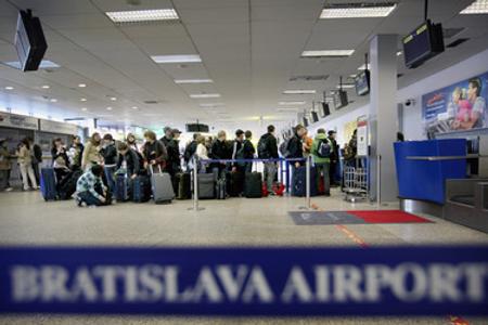 Bratislava airport, departure hall