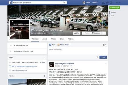 The false VW website