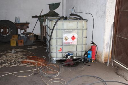 Barrels with illegal oil