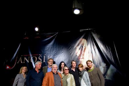 Film director Agnieszka Holland (C-R) also made the co-production movie Jánošík,with Slovak participation.