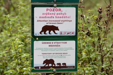 Warning concerning bears are becoming frequent.
