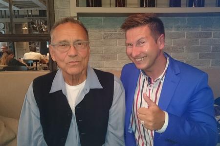 Andrei Konchalovsky (L) and Andrej Antonio Leca
