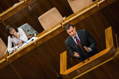 Daniel Lipšic in parliament