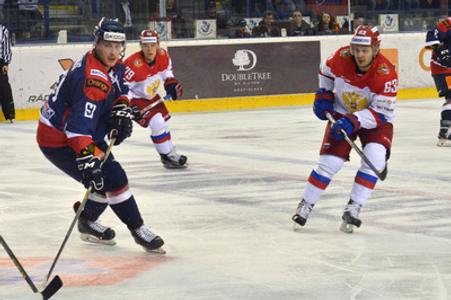 Euro Hockey Challenge match between Slovakia-Russia, played in Poprad.