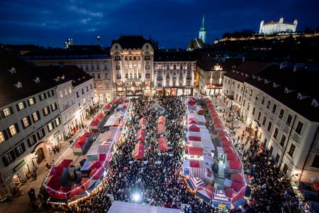 Christmas market in Bratislava, older edition