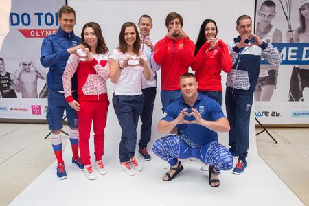 Presenting the clothes and the symbol of Slovak Olympic athletic team